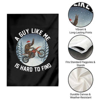 Funny Bigfoot Motorcycle Christmas Garden Flag Sasquatch Rock On Hand Xmas - Wonder Print Shop