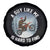 Funny Bigfoot Motorcycle Christmas Spare Tire Cover Sasquatch Rock On Hand Xmas - Wonder Print Shop