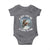 Funny Bigfoot Motorcycle Christmas Baby Onesie Sasquatch Rock On Hand Xmas - Wonder Print Shop