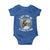Funny Bigfoot Motorcycle Christmas Baby Onesie Sasquatch Rock On Hand Xmas - Wonder Print Shop