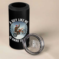 Funny Bigfoot Motorcycle Christmas 4 in 1 Can Cooler Tumbler Sasquatch Rock On Hand Xmas - Wonder Print Shop