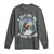 Funny Bigfoot Motorcycle Christmas Long Sleeve Shirt Sasquatch Rock On Hand Xmas - Wonder Print Shop