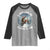 Funny Bigfoot Motorcycle Christmas Raglan Shirt Sasquatch Rock On Hand Xmas - Wonder Print Shop