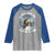 Funny Bigfoot Motorcycle Christmas Raglan Shirt Sasquatch Rock On Hand Xmas - Wonder Print Shop