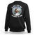 Funny Bigfoot Motorcycle Christmas Sweatshirt Sasquatch Rock On Hand Xmas - Wonder Print Shop