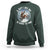 Funny Bigfoot Motorcycle Christmas Sweatshirt Sasquatch Rock On Hand Xmas - Wonder Print Shop