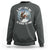 Funny Bigfoot Motorcycle Christmas Sweatshirt Sasquatch Rock On Hand Xmas - Wonder Print Shop