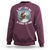 Funny Bigfoot Motorcycle Christmas Sweatshirt Sasquatch Rock On Hand Xmas - Wonder Print Shop