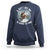 Funny Bigfoot Motorcycle Christmas Sweatshirt Sasquatch Rock On Hand Xmas - Wonder Print Shop