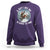 Funny Bigfoot Motorcycle Christmas Sweatshirt Sasquatch Rock On Hand Xmas - Wonder Print Shop