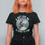 Funny Bigfoot Motorcycle Christmas T Shirt For Women Sasquatch Rock On Hand Xmas - Wonder Print Shop