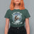 Funny Bigfoot Motorcycle Christmas T Shirt For Women Sasquatch Rock On Hand Xmas - Wonder Print Shop