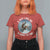 Funny Bigfoot Motorcycle Christmas T Shirt For Women Sasquatch Rock On Hand Xmas - Wonder Print Shop