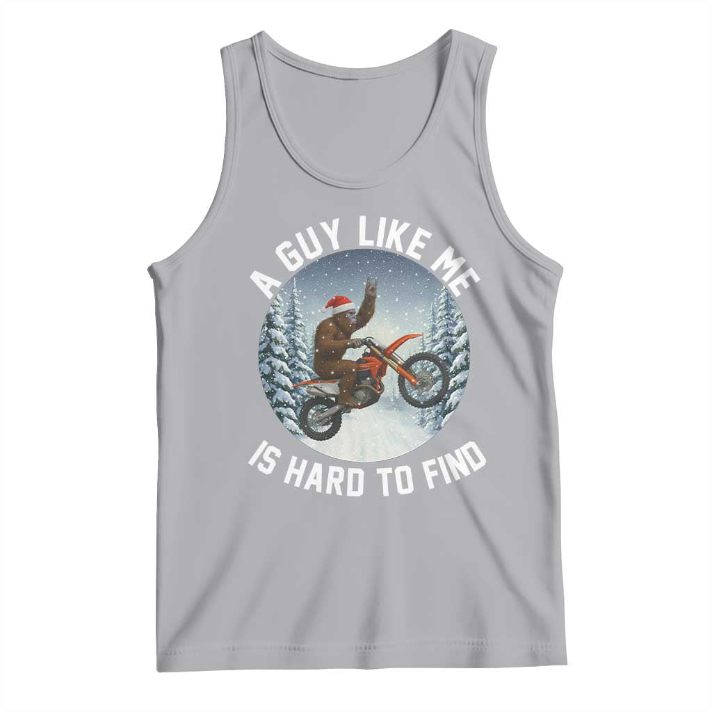 Funny Bigfoot Motorcycle Christmas Tank Top Sasquatch Rock On Hand Xmas - Wonder Print Shop