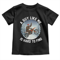 Funny Bigfoot Motorcycle Christmas Toddler T Shirt Sasquatch Rock On Hand Xmas - Wonder Print Shop