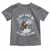 Funny Bigfoot Motorcycle Christmas Toddler T Shirt Sasquatch Rock On Hand Xmas - Wonder Print Shop