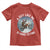 Funny Bigfoot Motorcycle Christmas Toddler T Shirt Sasquatch Rock On Hand Xmas - Wonder Print Shop