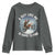 Funny Bigfoot Motorcycle Christmas Youth Sweatshirt Sasquatch Rock On Hand Xmas - Wonder Print Shop