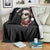 Funny Reindeer Christmas Throw Blanket Wait I Am Goated - Wonder Print Shop