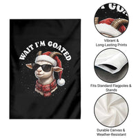 Funny Reindeer Christmas Garden Flag Wait I Am Goated - Wonder Print Shop