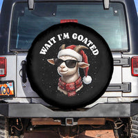 Funny Reindeer Christmas Spare Tire Cover Wait I Am Goated - Wonder Print Shop