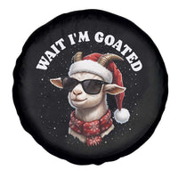 Funny Reindeer Christmas Spare Tire Cover Wait I Am Goated - Wonder Print Shop