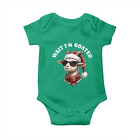 Funny Reindeer Christmas Baby Onesie Wait I Am Goated - Wonder Print Shop