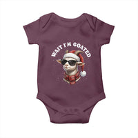 Funny Reindeer Christmas Baby Onesie Wait I Am Goated - Wonder Print Shop