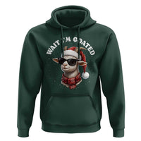 Funny Reindeer Christmas Hoodie Wait I Am Goated - Wonder Print Shop