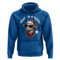 Funny Reindeer Christmas Hoodie Wait I Am Goated - Wonder Print Shop