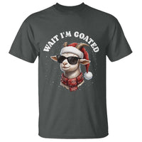 Funny Reindeer Christmas T Shirt Wait I Am Goated - Wonder Print Shop