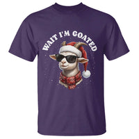 Funny Reindeer Christmas T Shirt Wait I Am Goated - Wonder Print Shop