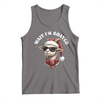Funny Reindeer Christmas Tank Top Wait I Am Goated - Wonder Print Shop