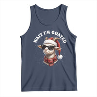 Funny Reindeer Christmas Tank Top Wait I Am Goated - Wonder Print Shop