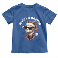 Funny Reindeer Christmas Toddler T Shirt Wait I Am Goated - Wonder Print Shop