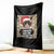 Funny Cat Mugshot Christmas Throw Blanket I Will Protect You Kitten No Matter What - Wonder Print Shop