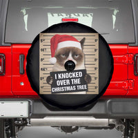 Funny Cat Mugshot Christmas Spare Tire Cover I Will Protect You Kitten No Matter What - Wonder Print Shop