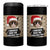Funny Cat Mugshot Christmas 4 in 1 Can Cooler Tumbler I Will Protect You Kitten No Matter What - Wonder Print Shop