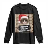 Funny Cat Mugshot Christmas Long Sleeve Shirt I Will Protect You Kitten No Matter What - Wonder Print Shop
