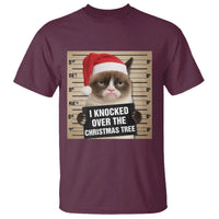 Funny Cat Mugshot Christmas T Shirt I Will Protect You Kitten No Matter What - Wonder Print Shop