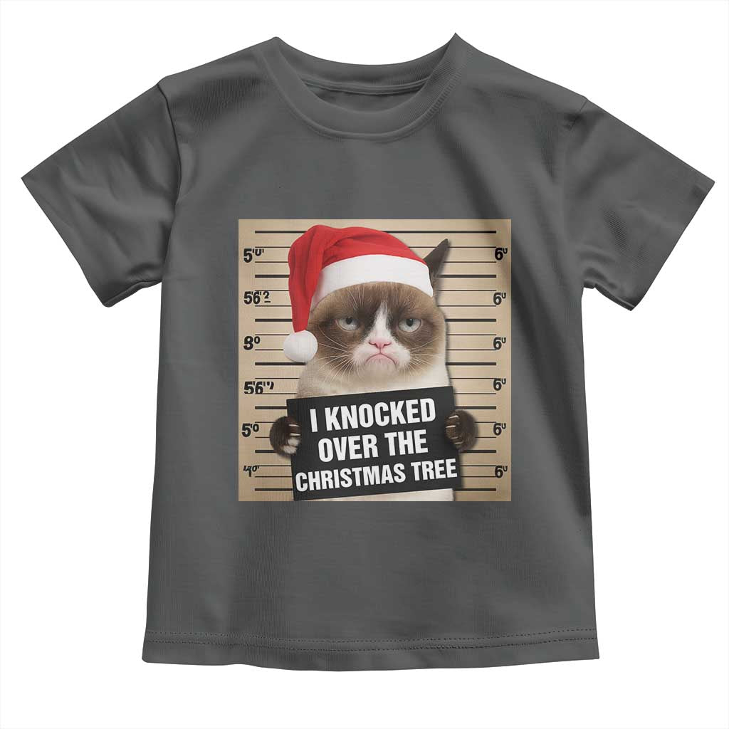 Funny Cat Mugshot Christmas Toddler T Shirt I Will Protect You Kitten No Matter What - Wonder Print Shop