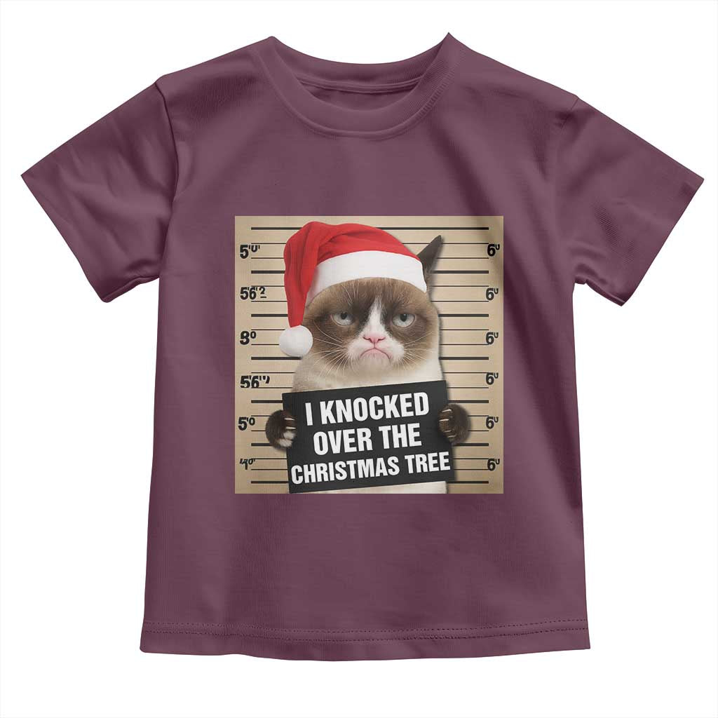 Funny Cat Mugshot Christmas Toddler T Shirt I Will Protect You Kitten No Matter What - Wonder Print Shop