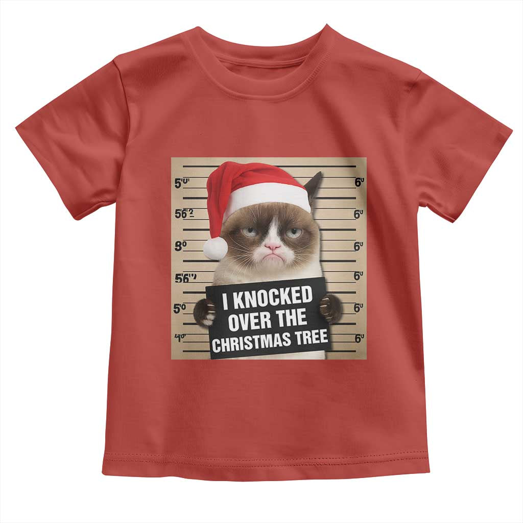 Funny Cat Mugshot Christmas Toddler T Shirt I Will Protect You Kitten No Matter What - Wonder Print Shop