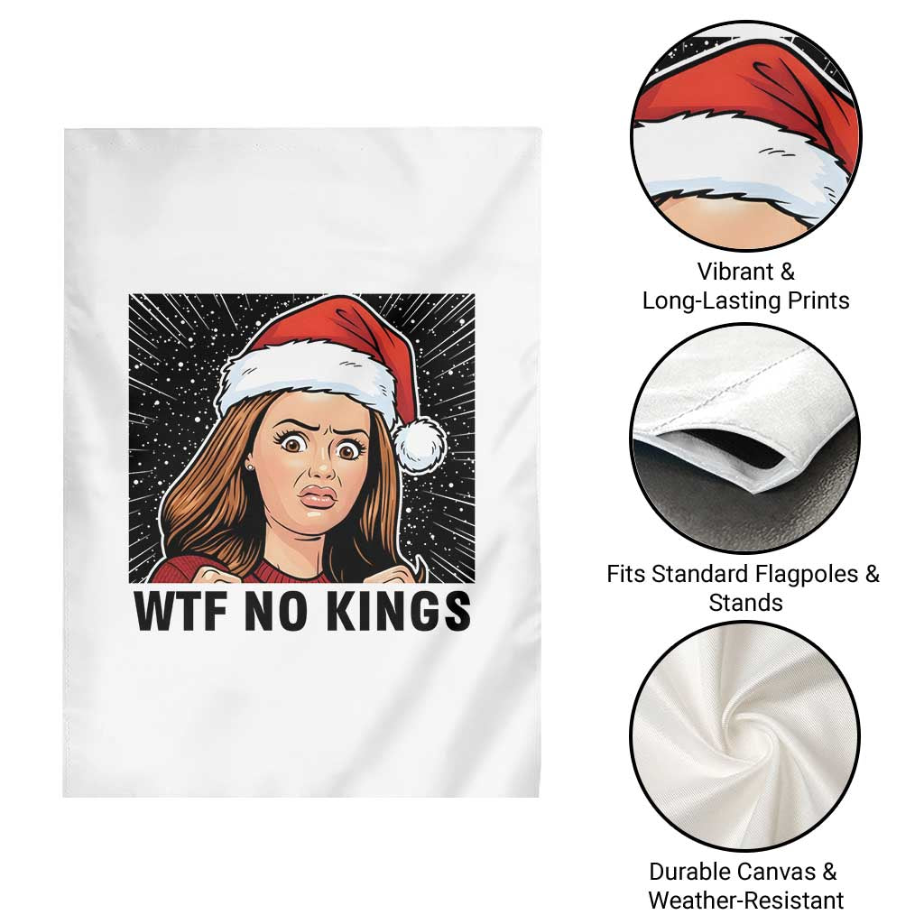 No Kings Garden Flag Funny Disgusting Doll Face Meme Christmas - Wonder Print Shop