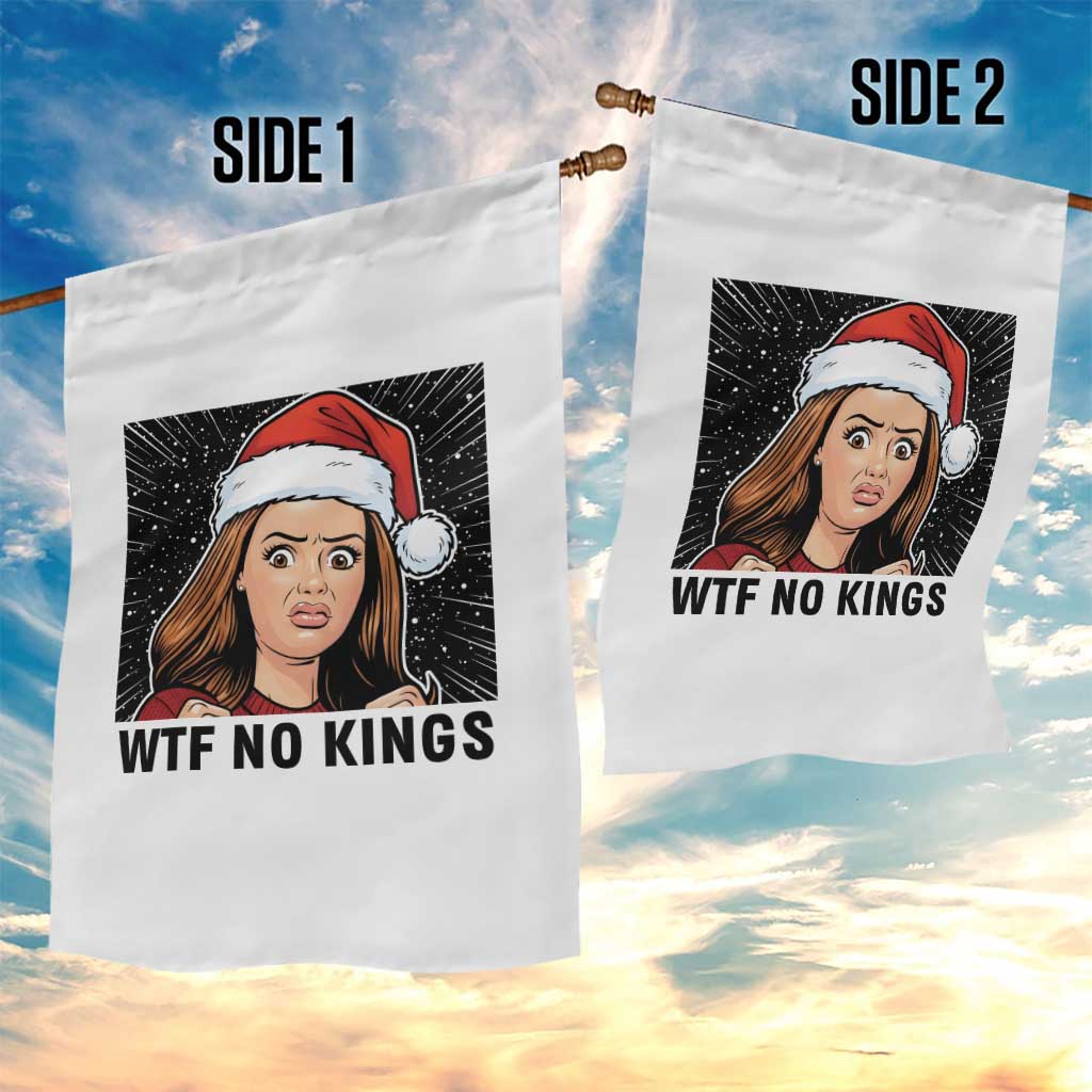 No Kings Garden Flag Funny Disgusting Doll Face Meme Christmas - Wonder Print Shop