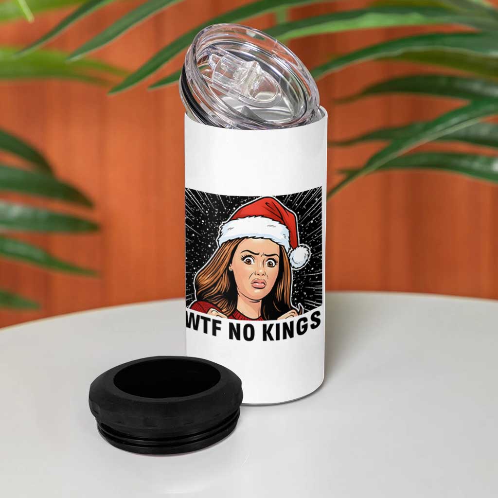 No Kings 4 in 1 Can Cooler Tumbler Funny Disgusting Doll Face Meme Christmas - Wonder Print Shop