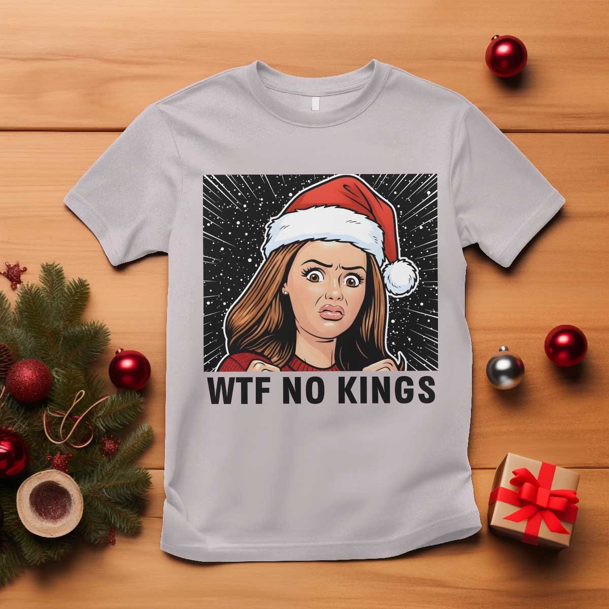 No Kings T Shirt Funny Disgusting Doll Face Meme Christmas - Wonder Print Shop