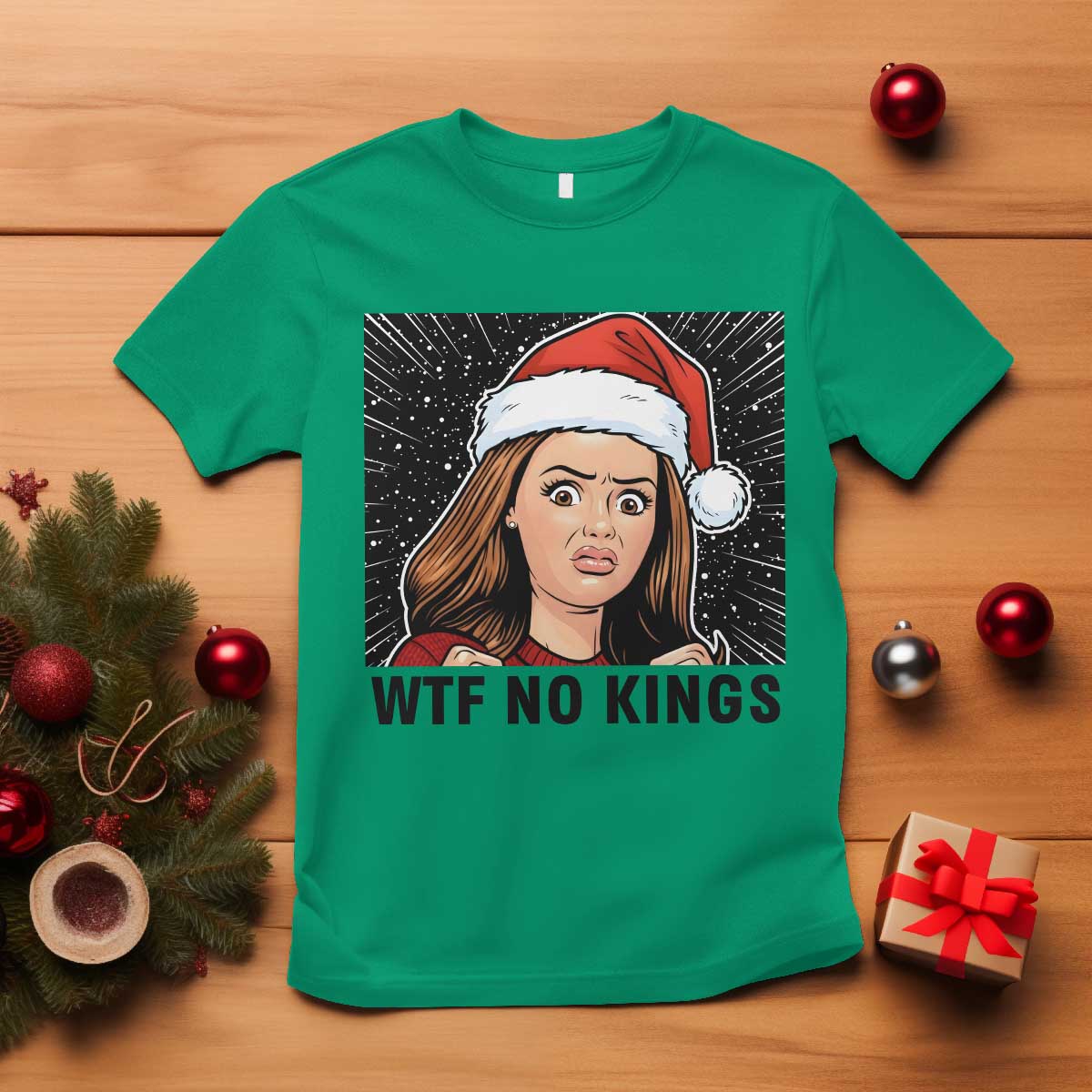 No Kings T Shirt Funny Disgusting Doll Face Meme Christmas - Wonder Print Shop