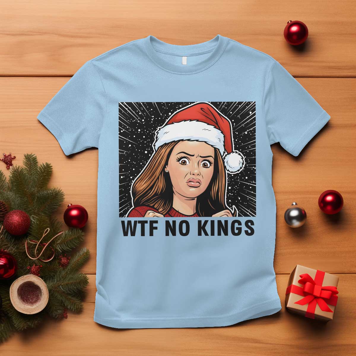 No Kings T Shirt Funny Disgusting Doll Face Meme Christmas - Wonder Print Shop