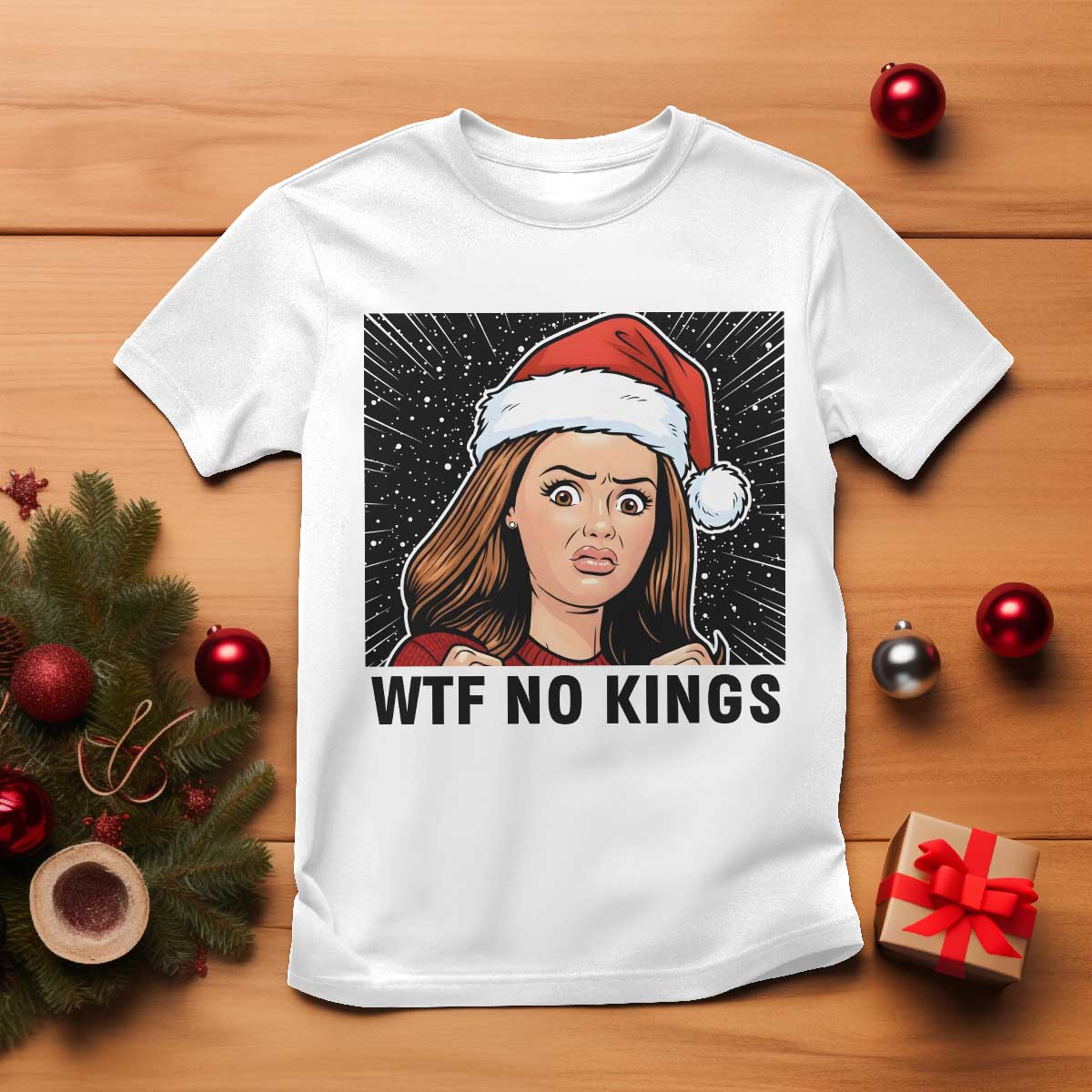 No Kings T Shirt Funny Disgusting Doll Face Meme Christmas - Wonder Print Shop